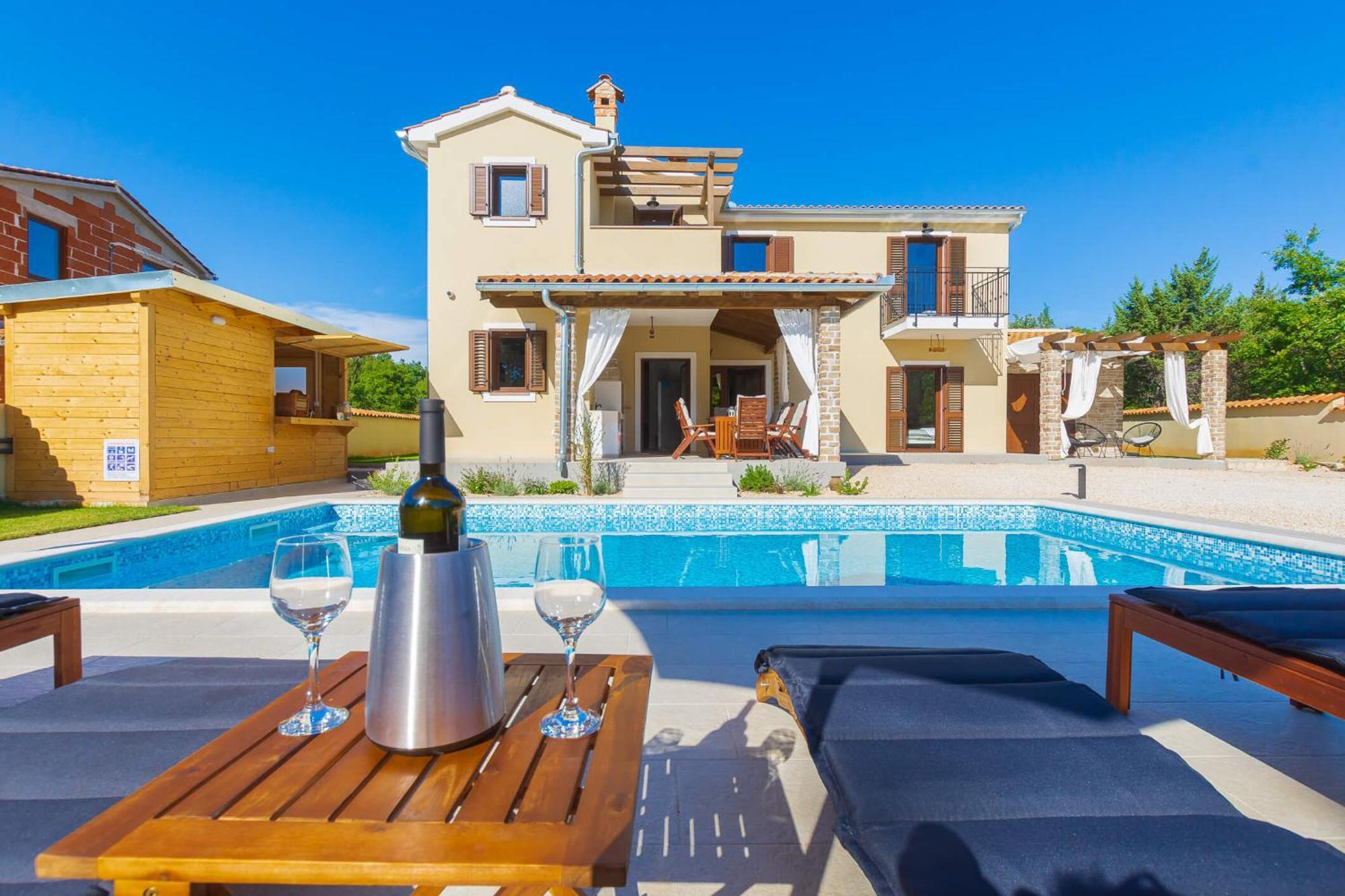 Villa David - Luxurious Secluded Villa With A Heated Pool Butkovići Esterno foto